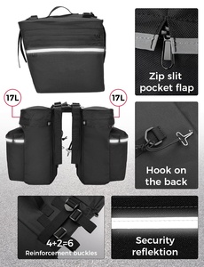 Sacoche <span class=keywords><strong>de</strong></span> vélo étanche à logo personnalisé, grande capacité 30L, avec fermeture roll-top, pour porte-bagages arrière, <span class=keywords><strong>sac</strong></span> <span class=keywords><strong>de</strong></span> rangement pour bagages et marchandises - Product Image 4