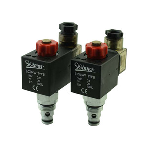 Válvula de Cartucho Hidráulica Roscada Marca WINNER EP08W2A03M05, Válvula Solenoide para Máquinas de Moldeo por Inyección - Product Image 1