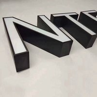Enseignes néon LED 3D en acrylique pour extérieur, lettres lumineuses frontales personnalisables pour entreprises, centres commerciaux, hôpitaux, écoles, immeubles de bureaux