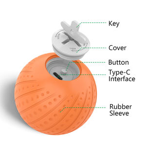 ZMaker yeni interaktif köpek oyuncaklar köpek topları dayanıklı hareket aktif otomatik köpekler için haddeleme topu oyuncaklar interaktif atlama topu - Product Image 4
