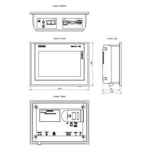 SMS ban đầu 6av2124-0mc01-0ax0 HMI tp1200 thoải mái Bảng điều khiển tất cả-trong-một PLC màn hình cảm ứng điều khiển 1280x800 Độ phân giải nhôm - Product Image 3