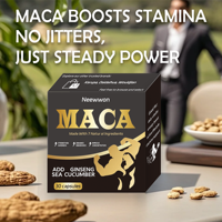 Neewwon Capsules de racine de maca de qualité supérieure Source de fibres alimentaires naturelles idéales pour répondre aux besoins quotidiens en fibres