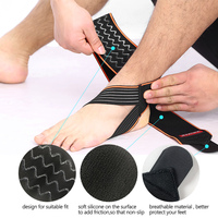 Aolikes 1527 Bandage de cheville réglable en nylon respirant Super élastique et confortable