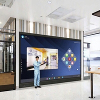 Layar PC Android resolusi 1920x1080, baru dengan papan interaktif layar sentuh, perangkat lunak istri, untuk penggunaan mengajar