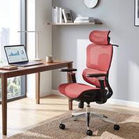 Vaseat Chaise de bureau ergonomique confortable à dossier haut, réglable en hauteur, moderne, en maille, pour le travail et l'informatique