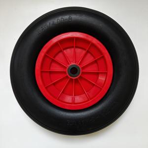 Pneu <span class=keywords><strong>de</strong></span> brouette robuste 16 "4.80/4.00-8 roulement <span class=keywords><strong>de</strong></span> chariot en polyuréthane solide anti-crevaison nouvelle roue <span class=keywords><strong>de</strong></span> remplacement 4.80/4.00-8 - Product Image 1