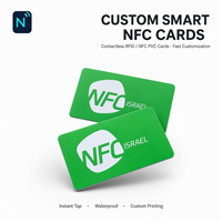 Carte NFC à toucher pour les propriétaires de petites entreprises locales : Lien de promotion pour le partage sur les réseaux sociaux et l'engagement client réutilisable