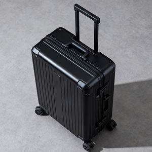 Conjunto de Malas Rígidas Pretas em Policarbonato com Rodas Sem Zíper, com Cadeado TSA, Grande Capacidade e Estrutura de Alumínio - Product Image 1