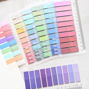 Gradient trang đánh dấu vật nuôi ghi chú tùy chỉnh chỉ số Tab Sticker bài Lưu ý cờ có thể ghi Nó tự dính Bookmark Cai Trị - Product Image 5