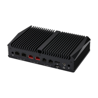 Mini PC Qotom Q11032V6-S13 compatible con RAM D5 i3-N355 con 2 puertos LAN de 2.5G, 2 puertos LAN de 10G, 2 puertos SFP+ de 10G, ordenador Barebone.