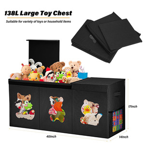 Sản Phẩm Tại Chỗ Chống Bụi Đóng Mở Lưu Trữ Tái Sử Dụng Lớn Tổ Chức <span class=keywords><strong>Bin</strong></span> Có Thể Tháo Rời Trẻ Em Đồ Chơi Lưu Trữ Tổ Chức Với Biểu Tượng Tùy Chỉnh - Product Image 2