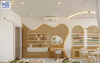 Ensemble de manucure et pédicure professionnel M&S Beauty Light Modern Durable avec plateau en marbre, mobilier de salon de manucure, tables à ongles, chaise de pédicure