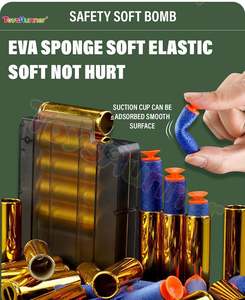 Pistolet jouet d'éjection de coquille Awm enfants balle molle jaune jeu de tir ensemble pistolet jouet d'éjection de coquille - Product Image 6