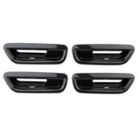 Garniture de poignée de porte extérieure 4 portes style fibre de carbone ABS, couvercle en fibre de carbone pour accessoires Dodge Charger 2026
