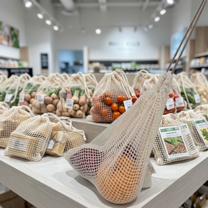 Custom Mesh Product <b>Bags</b> Wholesale Reusable <b>Net</b> Packaging Pouches for Business Applications - Product Image 1