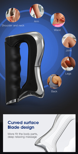 Nouveauté : Outil de massage Gua Sha <span class=keywords><strong>Nemes</strong></span>, micro-courant, percussion manuelle pour tissus profonds, soin personnel myofascial - Product Image 4