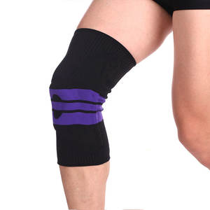 Genouillère de sport en silicone tricotée 3D réglable Ressort d'amortisseur flexible Respirant Soulagement de la douleur arthritique pour hommes au printemps - Product Image 5
