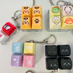 Porte-clés personnalisé <span class=keywords><strong>4</strong></span> <span class=keywords><strong>en</strong></span> 1 avec clavier fidget et touches lumineuses interactives <span class=keywords><strong>en</strong></span> plastique - Product Image 6