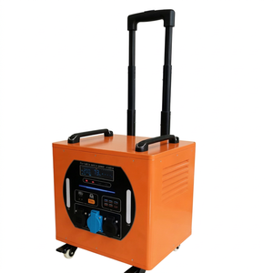 Station d'énergie mobile portable à ondes sinusoïdales pures de 4 kW, type chariot, avec panneau solaire MPPT et stockage d'énergie (Série LA 3.07-3.9 KWh) - Product Image 1