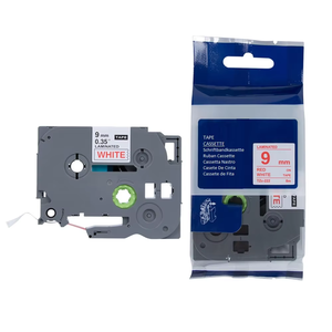 Orison-Cinta adhesiva laminada estándar de 9mm, 9mm, roja sobre blanca, compatible con TZe222, para impresora Brother <span class=keywords><strong>P</strong></span> <span class=keywords><strong>Touch</strong></span> - Product Image 1