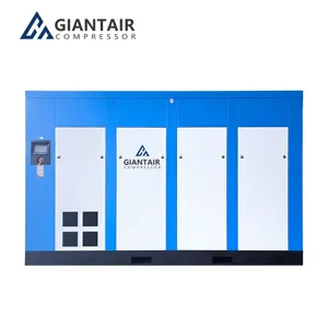 GiantAir 전기 사일런트 오일 프리 스크류 타입 125hp 150hp 175hp 250hp 320hp 산업용 CE 포함 350hp 스크류 공기 압축기