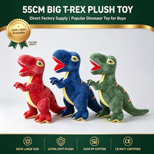 Peluche <span class=keywords><strong>Dinosaure</strong></span> Tyrannosaurus <span class=keywords><strong>Rex</strong></span> Douce de 55 cm, Coussin <span class=keywords><strong>T</strong></span>-<span class=keywords><strong>Rex</strong></span> Rembourré, Prix pour Machine d'Arcade de Centre Commercial, Fournisseur Direct d'Usine - Product Image 1