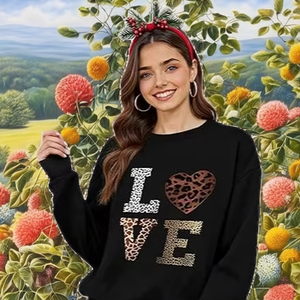 Sudadera de Manga Larga para Mujer, Informal, Transpirable, Ecológica, de Secado Rápido, con Bolsillo Canguro y Logotipo Estampado en la Parte Delantera - Product Image 2
