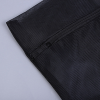 Sacs à linge en filet de tissu réutilisables pour hôtel, maison, voyage, vente chaude, noir, filet raffiné, différentes tailles