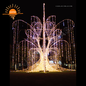 Decorazioni per il nuovo anno natale con motivo a stella luci commerciali enormi luci all'aperto illuminate per albero <span class=keywords><strong>di</strong></span> natale grandi decorazioni natalizie - Product Image 4