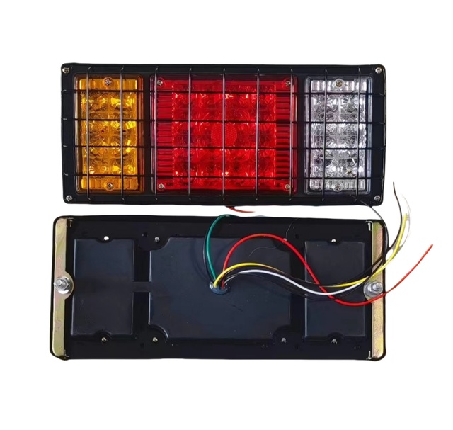 12/24V Iron Mesh Protection Strong Brightness Tail Light Truck Trailer Brake Stop Trailer Light