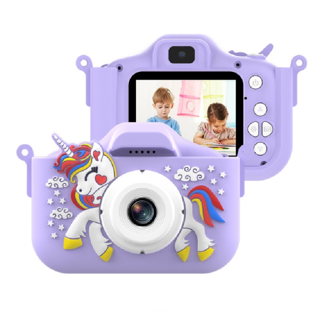Boys and Girls Kids Video Camcorder Toy with Silicone Cover Toddler Digital Camera for Selfie CMOS Imaging Sensor