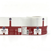 Autocollants en vinyle imperméables, écologiques, de qualité alimentaire, autocollants personnalisés carrés pour pots de confiture de noisettes, étiquettes pour pots de beurre de noix, Pure-easy