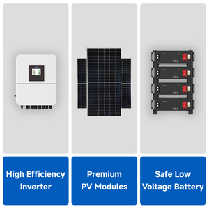Sistema de Energía Solar <span class=keywords><strong>Híbrido</strong></span> de Alta Eficiencia, Kits Solares de 6kw, 5kw, 3kw, Sistemas Solares Fotovoltaicos para el Hogar - Product Image 2