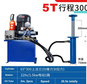 Prensa Hidráulica de 100t, 300 Bar, Carrera de 300mm, Doble Acción, Caudal de 20 Litros por Minuto, 12 Kw, Acero/Hierro - Product Image 3