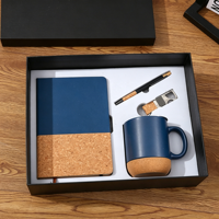 Juego de Regalo de Cuaderno 2025, Cuaderno de Madera A5 de Lujo con Logotipo Personalizado, Juego de Papelería con Bolígrafo, Regalos Empresariales para Mujeres
