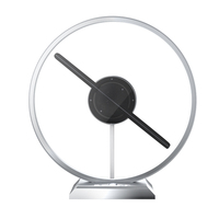 Lampe de table LED 3 couleurs personnalisable Ventilateur d'affichage holographique 3D Annonces préchargées Gestion facile du contenu à distance Ventilateur d'hologramme 3D
