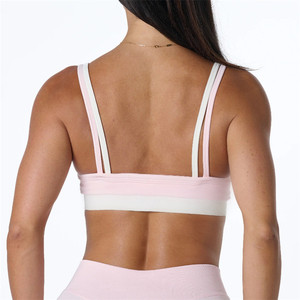 <span class=keywords><strong>Soutien</strong></span>-gorge de <span class=keywords><strong>sport</strong></span> respirant et rembourré pour femme, avec logo personnalisé, idéal pour la course et le yoga, coloris contrastés populaires - Product Image 6