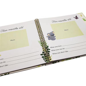 Stampato personalizzato bambino ricordo Album fotografico libro <span class=keywords><strong>di</strong></span> ritagli a spirale rilegato diario pietra miliare per la <span class=keywords><strong>memoria</strong></span> <span class=keywords><strong>di</strong></span> nascita per i ragazzi e le ragazze - Product Image 3
