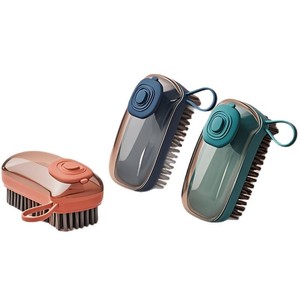 Multifunctional Cleaning <b>Brush</b> Portable Plastic Clothes Shoes Soap Dispenser Hydraulic Laundry <b>Brush</b> Hands Cleaning <b>Brush</b> - Product Image 1