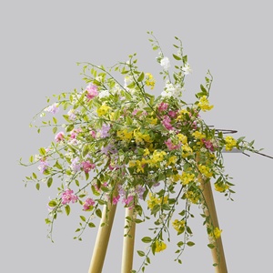 Stelo di Vegetazione Artificiale Profumata a Sette Strati Multicolore <span class=keywords><strong>Valentina</strong></span>, per Bouquet da Sposa, Parete Floreale, Decorazione Domestica - Product Image 1