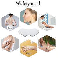 Grossiste – Outil de soin du visage en acier inoxydable 304 de qualité médicale, grattoir métallique argenté durable pour le visage, Gua Sha en forme de cœur/lèvre