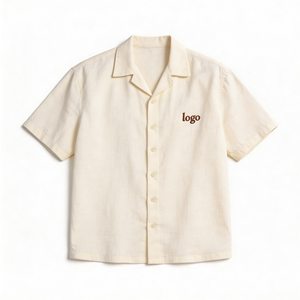 Chemises hawaïennes à manches courtes pour <span class=keywords><strong>homme</strong></span>, coupe ample, col polo, séchage rapide, performance, avec impression de logo personnalisé, idéales pour l'été - Product Image 2