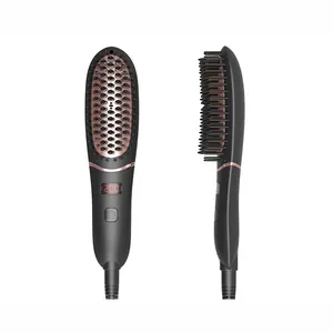 Fer à lisser électrique ironique pour hommes Peigne Sokany <span class=keywords><strong>Brosse</strong></span> Lady Joyeux Sèche-cheveux Souffleur de cheveux Lisseur Salon Styler - Product Image 1