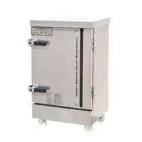 Machine à cuire le riz à la vapeur industrielle, armoire de cuisson à la vapeur commerciale avec chariot