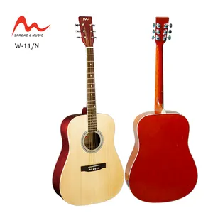 Heiße China Fabrik Großhandel billige Gitarren zum Verkauf elektrische akustische W-11