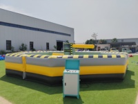 Structure gonflable commerciale en PVC, jeu de combat de taureaux, jeu de poteau rotatif pour adultes, jeu de saut pour enfants, château gonflable extérieur