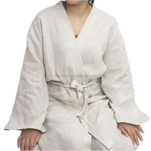Custom Logo Digital Printed Luxury Cotton Bath Robe Drawstring Closure Woven Breathable Spring Autumn Summer <b>Waffle</b> Knee-Length - Product Image 1