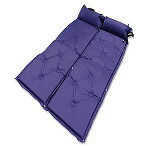 <b>Inflatable</b> Camping Mat With Built In Pillow Rectangle Portable Moisture Proof Air Fill For Outdoor Use - Product Image 3