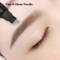 Lame de Microblading Flexible en forme de U, 0.18 pièces, outil pour tatouage des sourcils, vente en gros