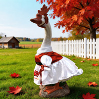Tenue de dinde de Thanksgiving, costume de dinde pèlerin d'automne avec chapeau, décoration de jardin d'automne, vêtements pour dinde de porche